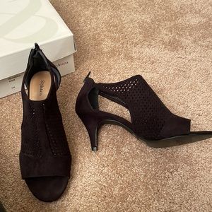 Style & Co black suede heels, 9M, in original box